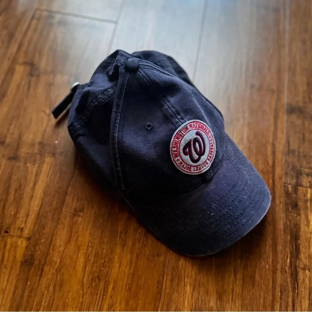 MLB Major League Baseball Washington Nationals Navy Blue Dad Hat Adjustable Cap